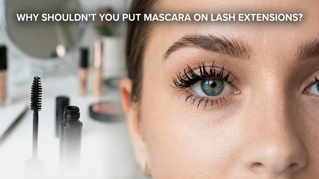 can i put mascara on lash extensions
