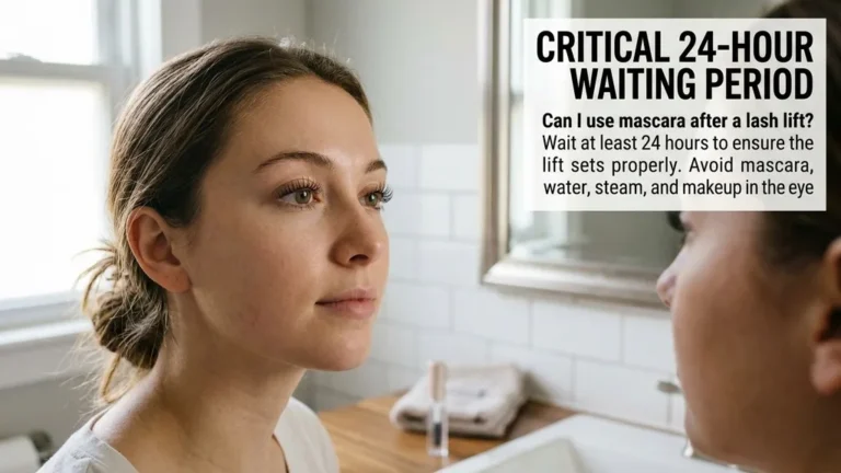 can i use mascara after lash lift