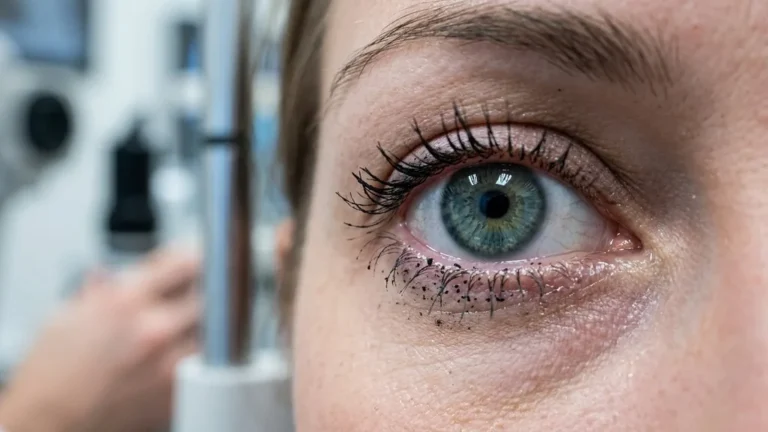 can i wear mascara to an eye exam