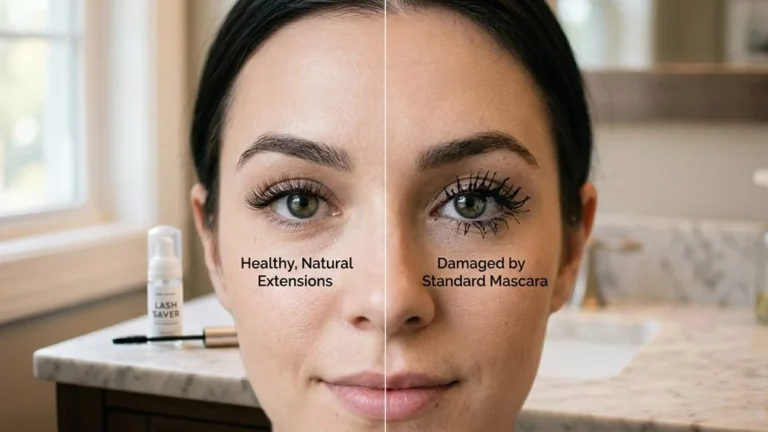 can you put mascara on eyelash extensions