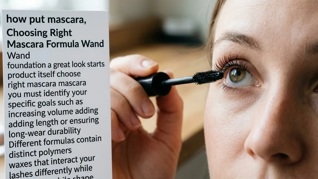 Choosing the Right Mascara Formula and Wand - how to put on mascara