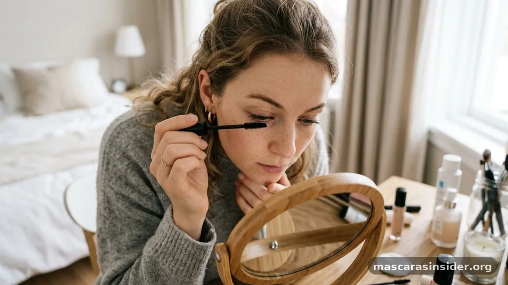 Coat the upper lashes - how to apply mascara