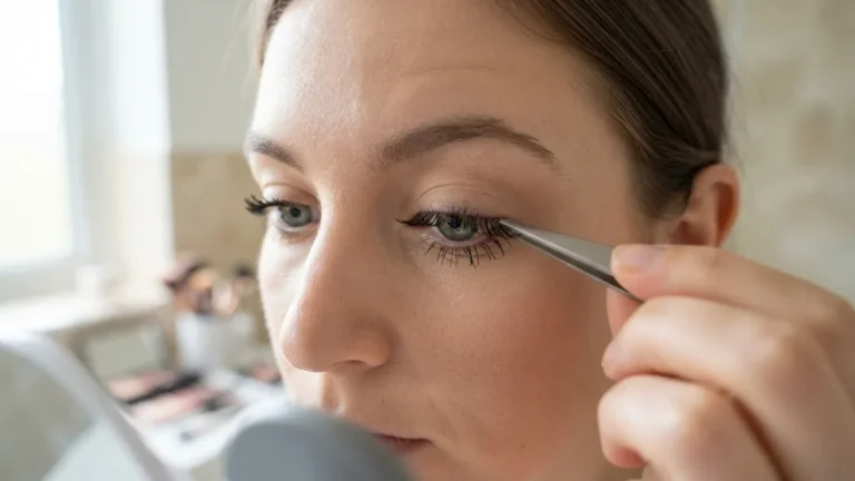do you put mascara on before fake lashes