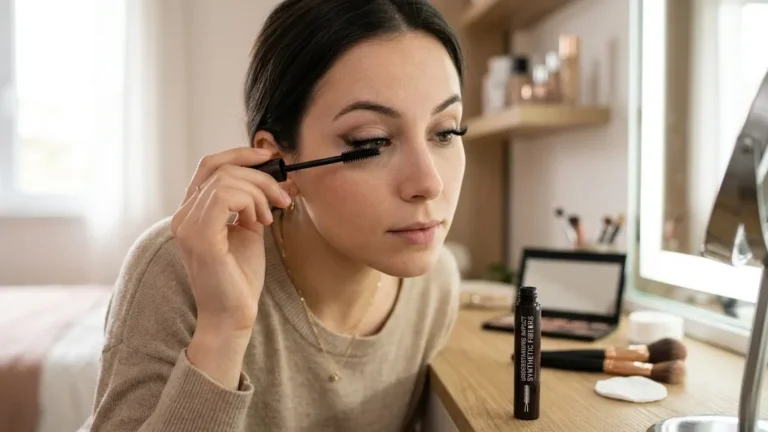 do you put mascara on fake lashes