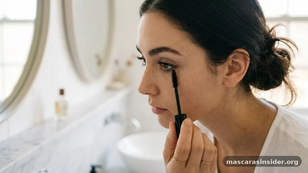 Finish the lower lashes - how to apply mascara