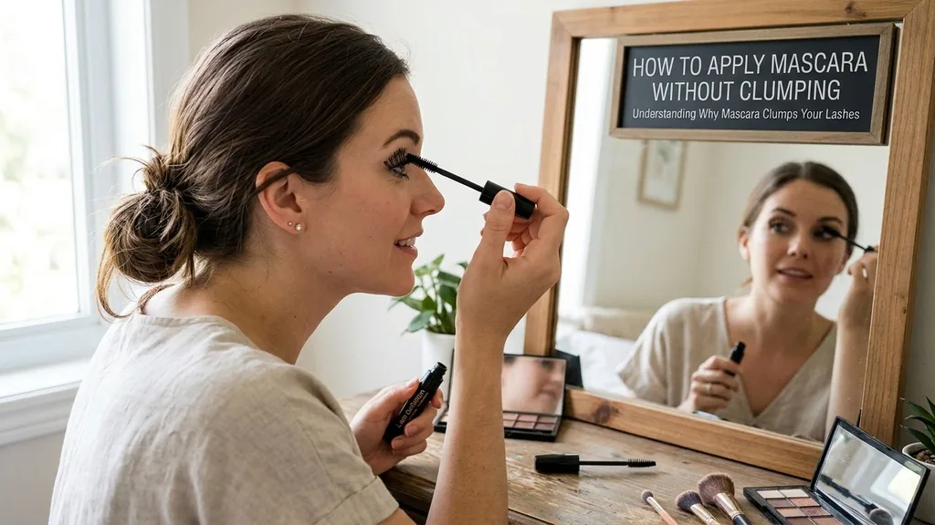 how to apply mascara without clumping