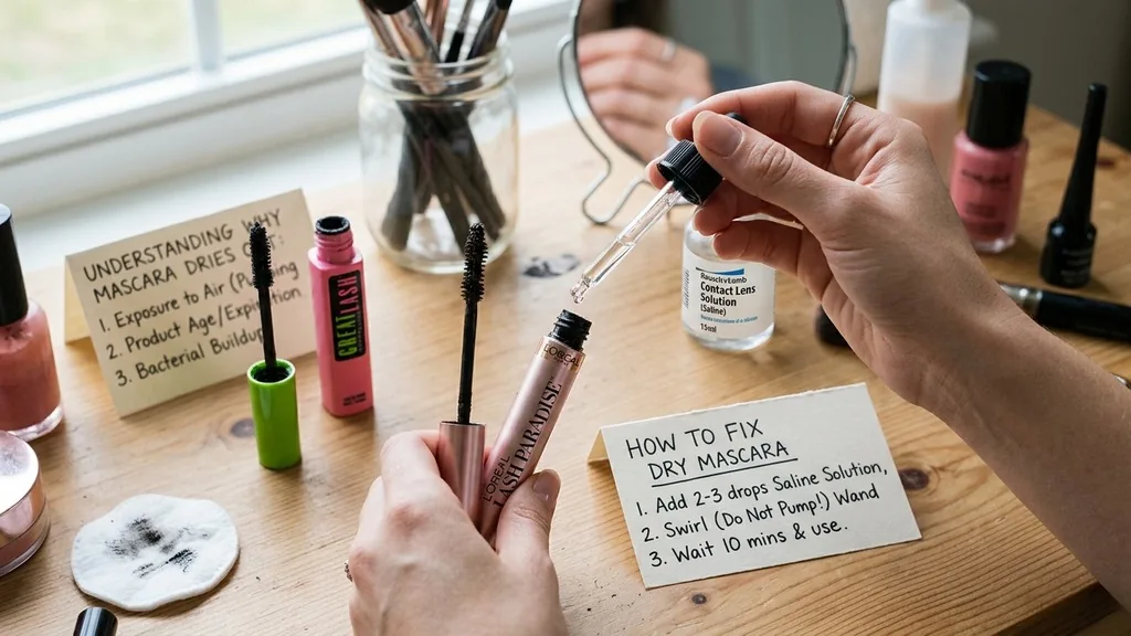 how to fix dry mascara