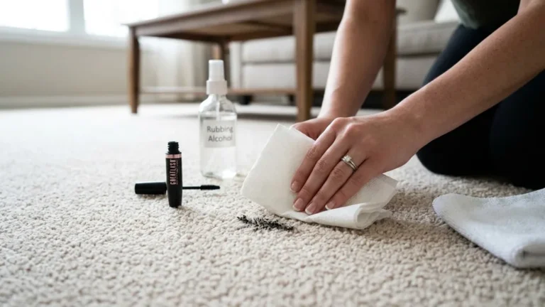 how to get mascara out of carpet