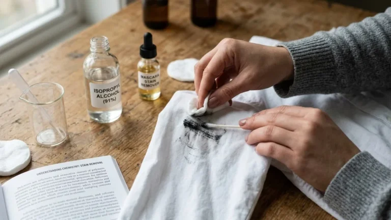 how to remove mascara from clothing