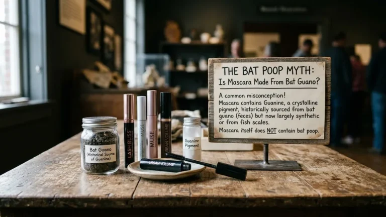 is mascara made from bat poop