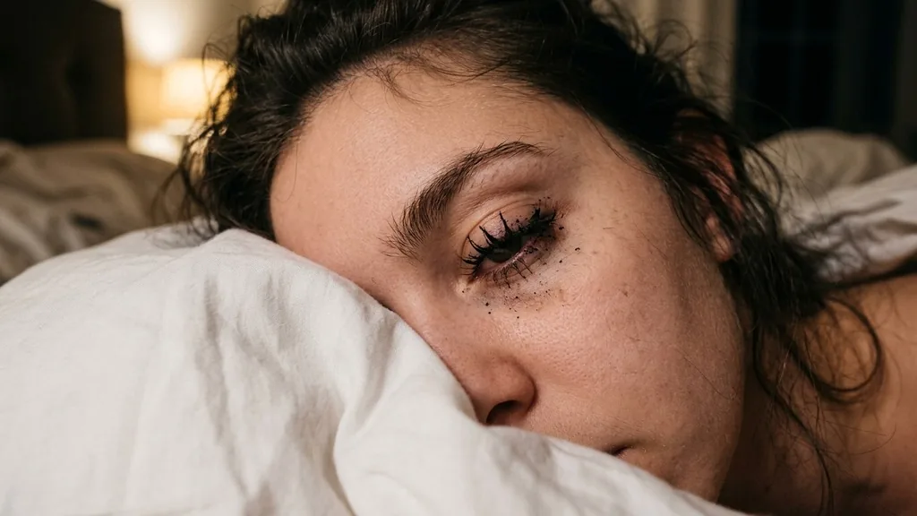 is sleeping with mascara bad