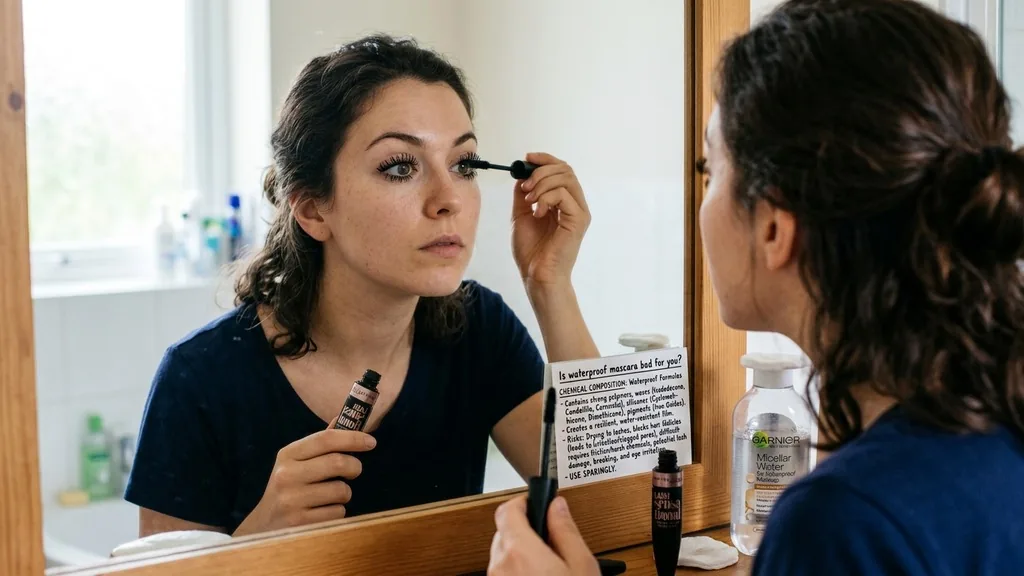 is waterproof mascara bad for you