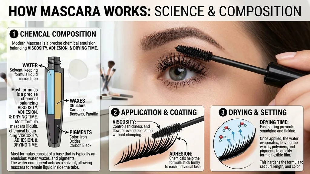 The Chemical Composition of Modern Mascara - how does mascara work