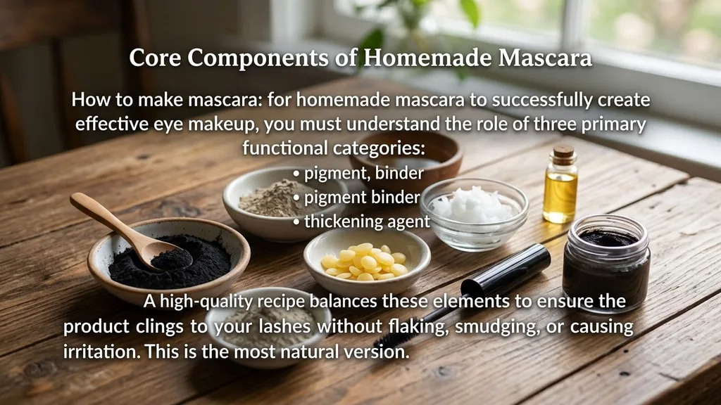 The Core Components of Homemade Mascara - how to make mascara