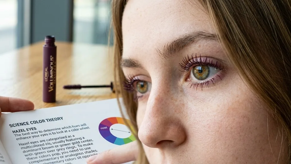 The Science of Color Theory for Hazel Eyes - what color mascara for hazel eyes