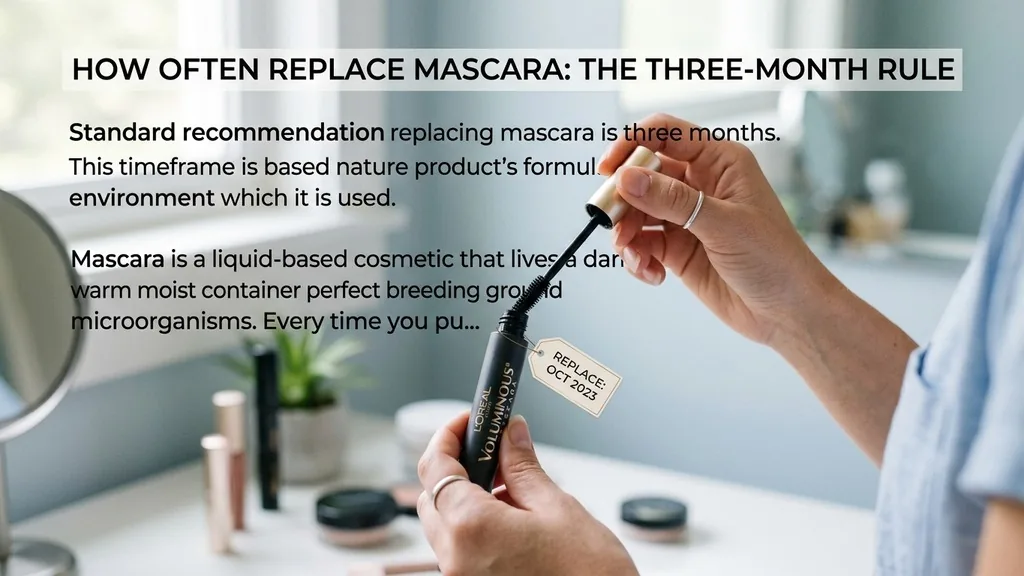 The Three-Month Rule for Mascara Safety - how often replace mascara
