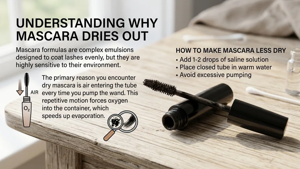 Understanding Why Mascara Dries Out - how to make mascara less dry