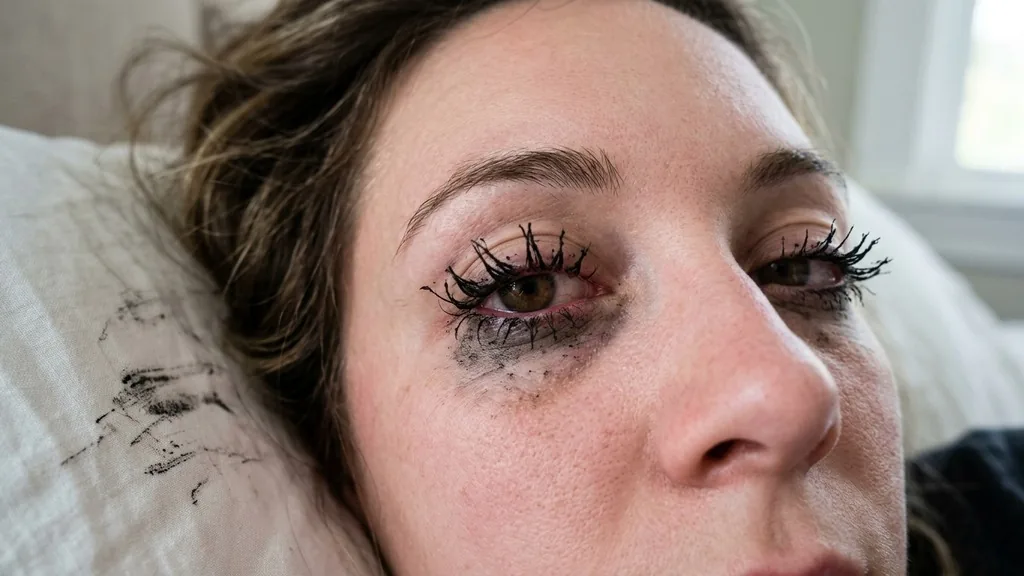 what happens if u sleep with mascara