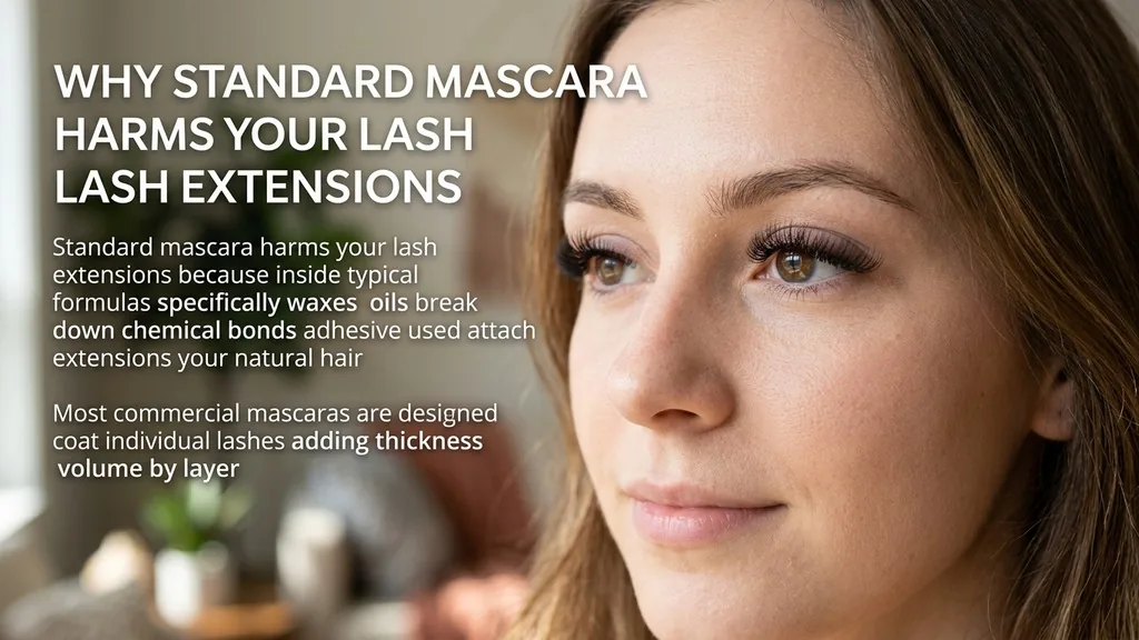 Why Standard Mascara Harms Your Lash Extensions - can you put mascara on eyelash extensions